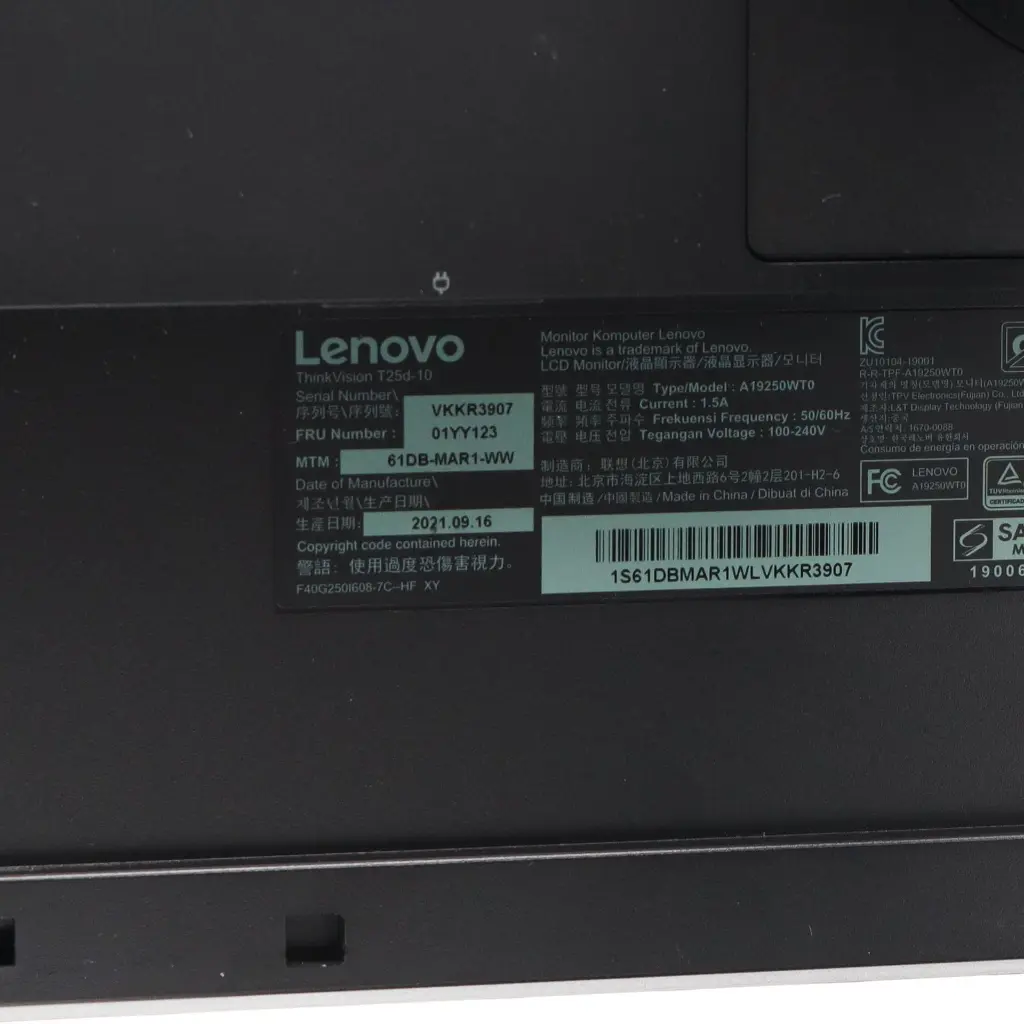 Monitor LED IPS WUXGA ThinkVision T25D de 25_ con resolución 1920 x 1200, clase A (8).webp