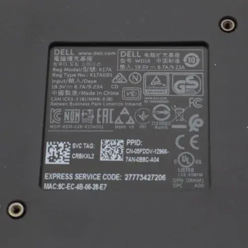 Estación de acoplamiento Dell WD15 (K17A) (USB C) (4).webp