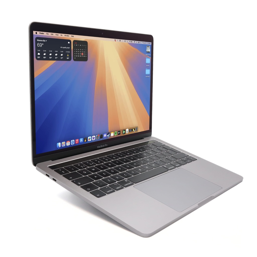 Portátil Apple Macbook Pro 2019 A1989 Touch Bar i5-8259U 8GB RAM 512GB NVMe 13,3" Space Gray Clase A Reacondicionado