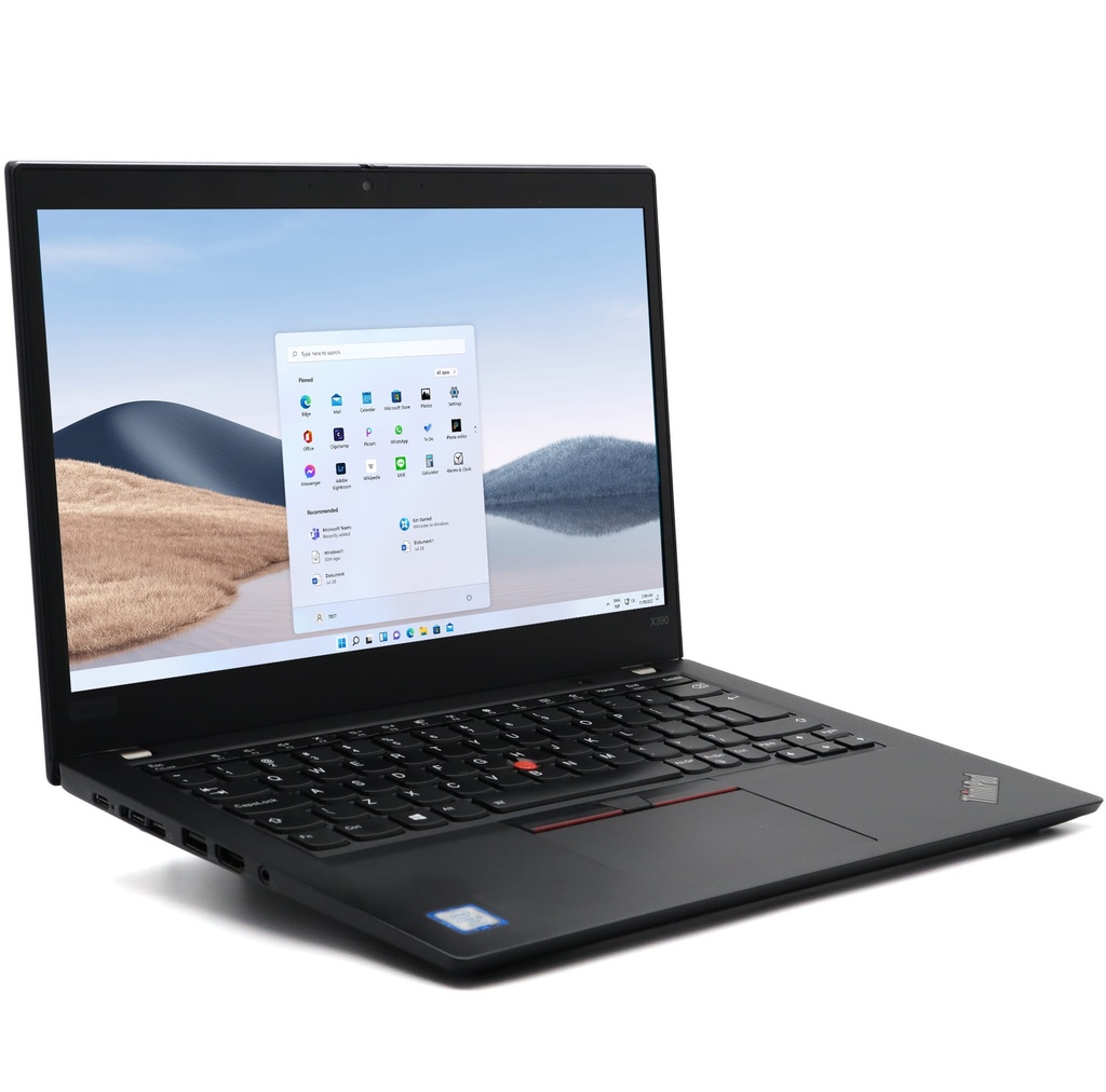 Portátil Lenovo ThinkPad X390 i7-8665U 16GB RAM 256GB SSD 13.3 FHD Clase A Reacondicionado