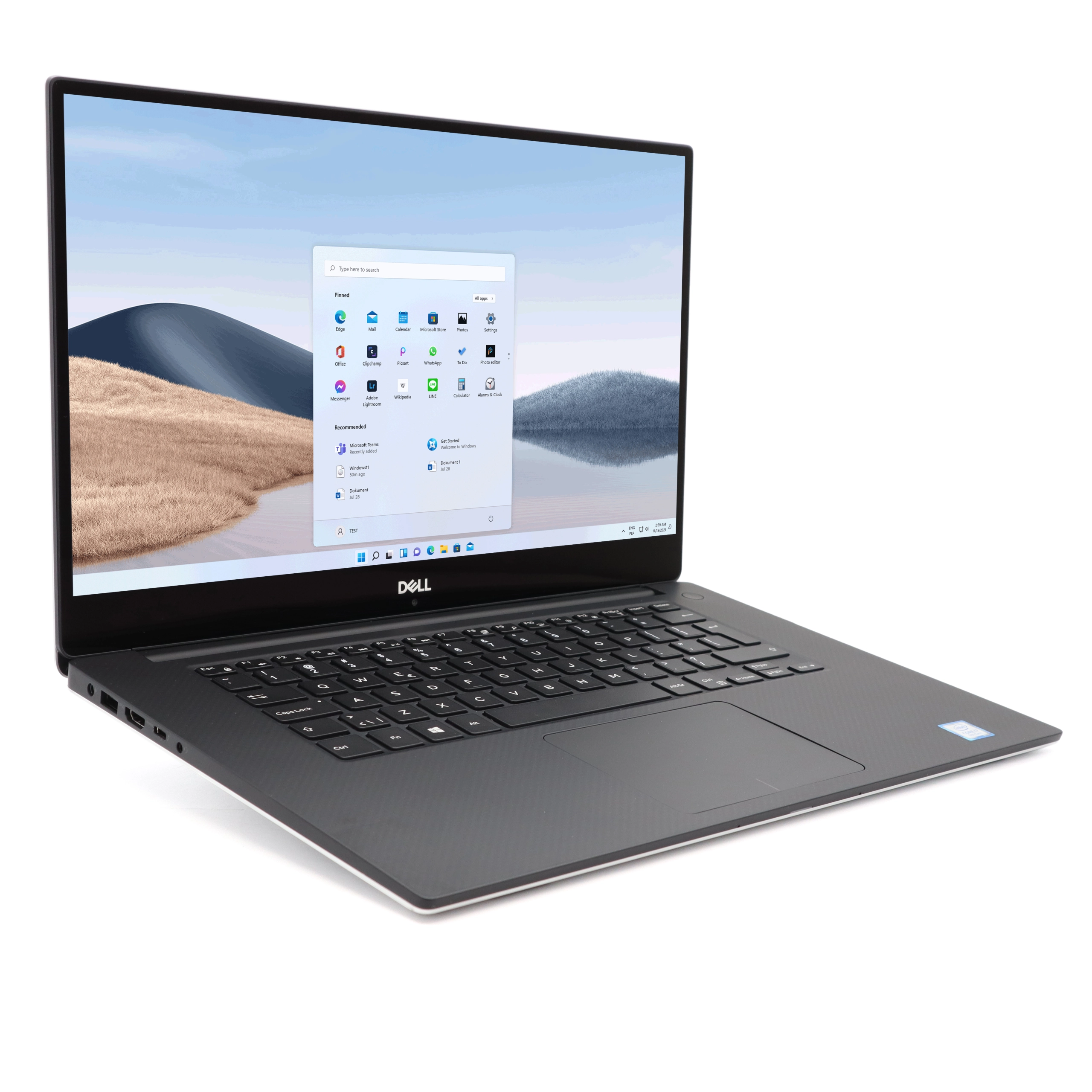 [4619P] Portátil Dell Precision 5530 i7-8850H 32GB RAM 512GB NVME 15,6" Táctil 4K NVIDIA Quadro P1000 W11 Clase A